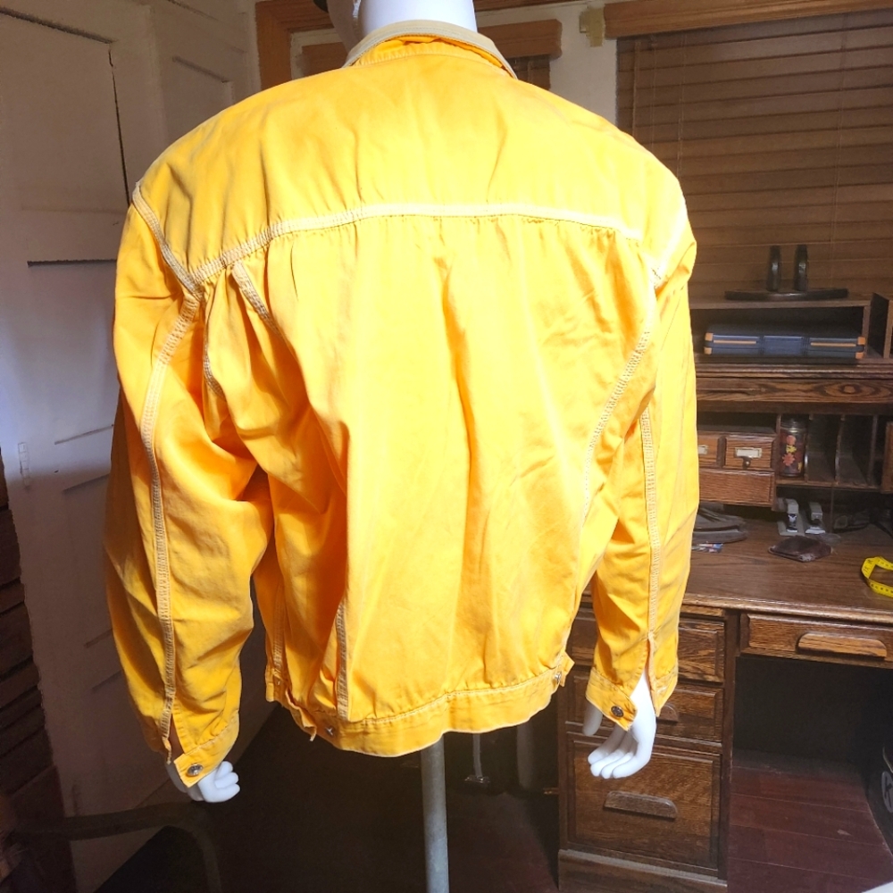Vintage Diesel Italian Made Mens BomberJacket Leather Collar In Size XL - Picture 2 of 16